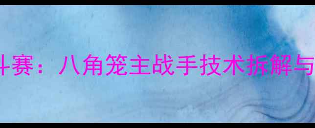 图片 李景亮北京国际格斗赛：八角笼主战手技术拆解与职业发展深度分析1