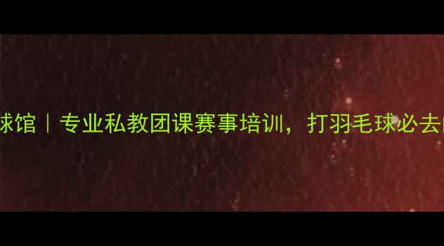 图片 杭州朱华羽毛球馆｜专业私教团课赛事培训，打羽毛球必去的宝藏场馆！2