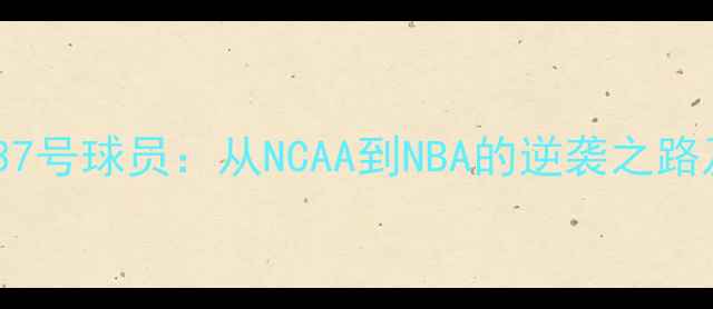 图片 林书豪猛龙37号球员：从NCAA到NBA的逆袭之路及未来展望1