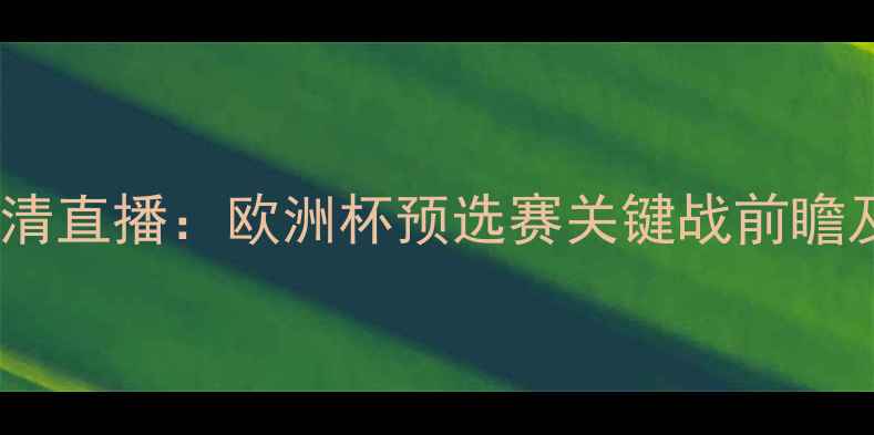 图片 格鲁吉亚vs马耳他高清直播：欧洲杯预选赛关键战前瞻及历史交锋数据分析2
