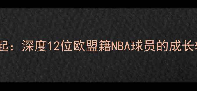 图片 欧洲篮球新星崛起：深度12位欧盟籍NBA球员的成长轨迹与数据表现2