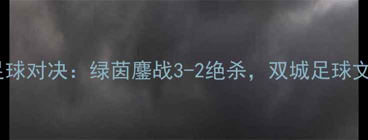 图片 武汉vs成都足球对决：绿茵鏖战3-2绝杀，双城足球文化碰撞实录2