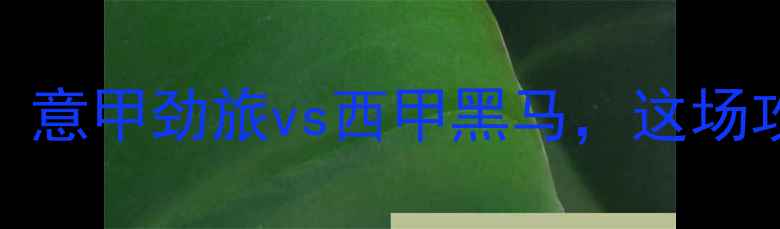 图片 毕尔巴鄂vs那不勒斯深度：意甲劲旅vs西甲黑马，这场攻防大战你绝对不能错过！