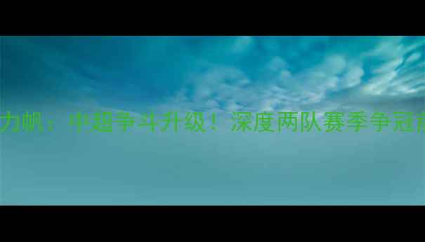 图片 江苏苏宁vs重庆力帆：中超争斗升级！深度两队赛季争冠前景及历史恩怨2