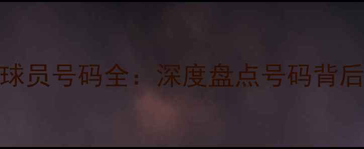 图片 江苏苏宁赛季球员号码全：深度盘点号码背后的战术与故事