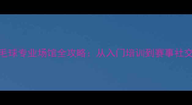 图片 济南泰山饭店羽毛球专业场馆全攻略：从入门培训到赛事社交一站式解决方案