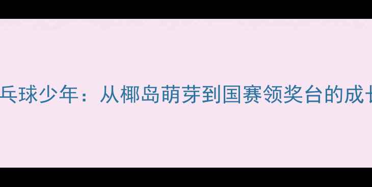 图片 海南乒乓球少年：从椰岛萌芽到国赛领奖台的成长密码1