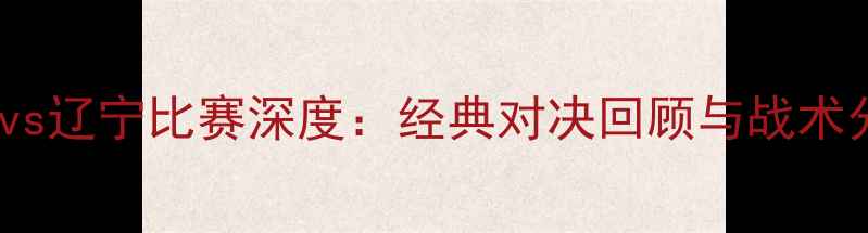 图片 深圳vs辽宁比赛深度：经典对决回顾与战术分析2