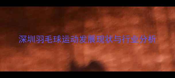 图片 深圳羽毛球运动发展现状与行业分析