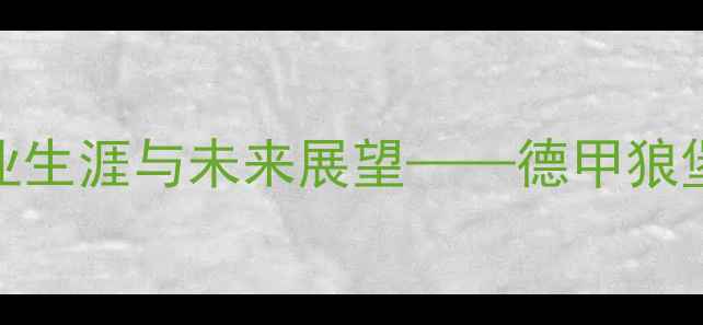 图片 深度：MarcoRose的职业生涯与未来展望——德甲狼堡中场核心的成长之路1