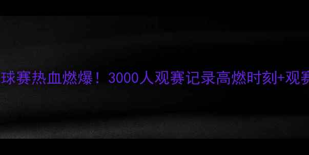 图片 深职院篮球赛热血燃爆！3000人观赛记录高燃时刻+观赛攻略全1