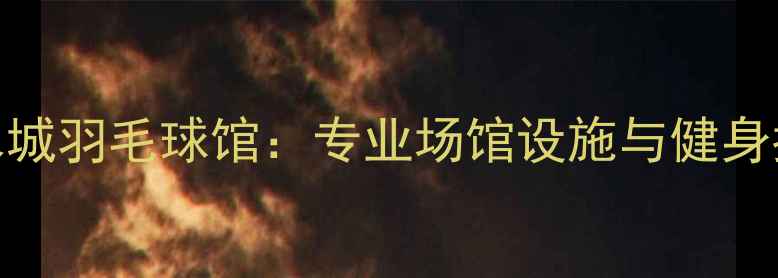 图片 温度水城羽毛球馆：专业场馆设施与健身指南全