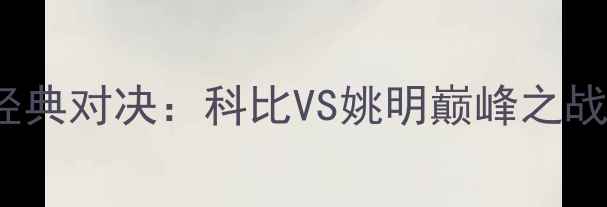 图片 湖人vs火箭2003经典对决：科比VS姚明巅峰之战数据与比赛影响1