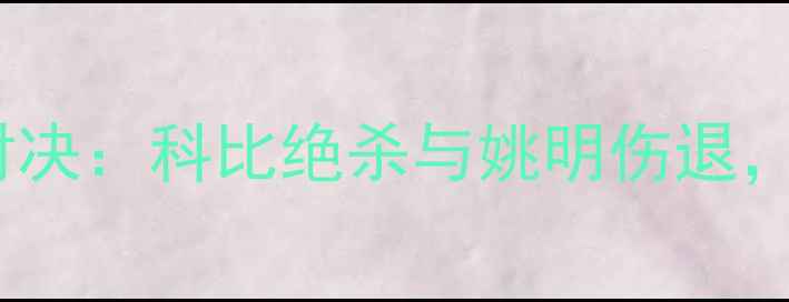 图片 湖人vs火箭经典对决：科比绝杀与姚明伤退，西部豪强争霸全1