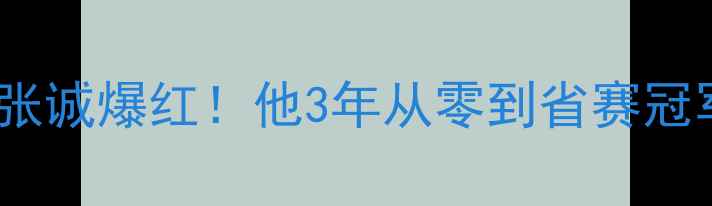 图片 湖北羽坛黑马张诚爆红！他3年从零到省赛冠军的逆袭之路2