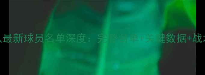 图片 火箭队最新球员名单深度：完整名单+关键数据+战术布局