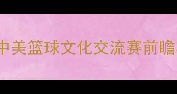 图片 热火vsShuren：中美篮球文化交流赛前瞻与商业价值深度1