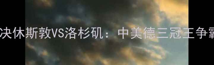 图片 焦点对决休斯敦VS洛杉矶：中美德三冠王争霸战全1