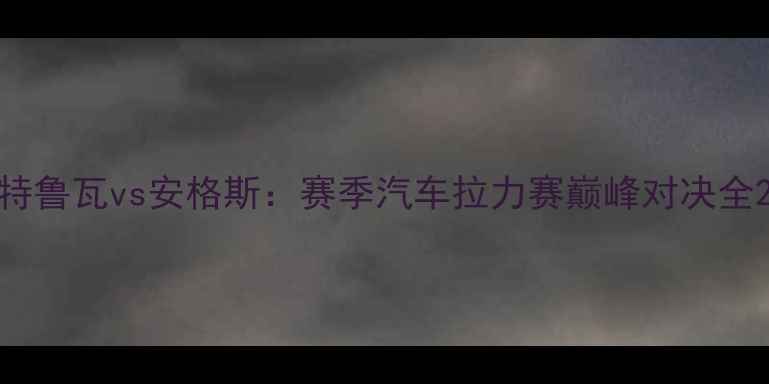 图片 特鲁瓦vs安格斯：赛季汽车拉力赛巅峰对决全2