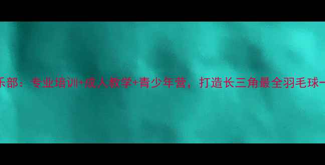 图片 球王羽毛球俱乐部：专业培训+成人教学+青少年营，打造长三角最全羽毛球一站式服务平台