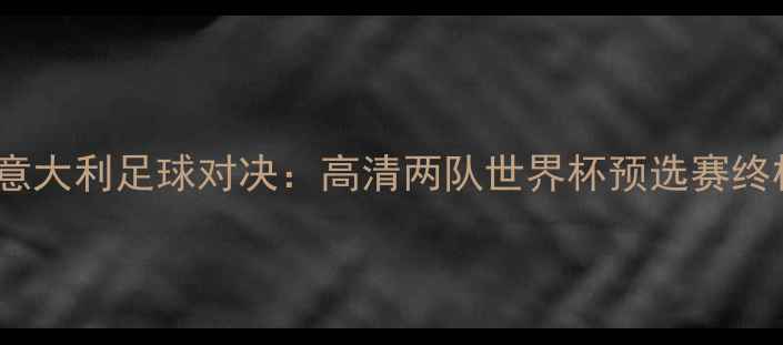 图片 瑞典vs意大利足球对决：高清两队世界杯预选赛终极较量2