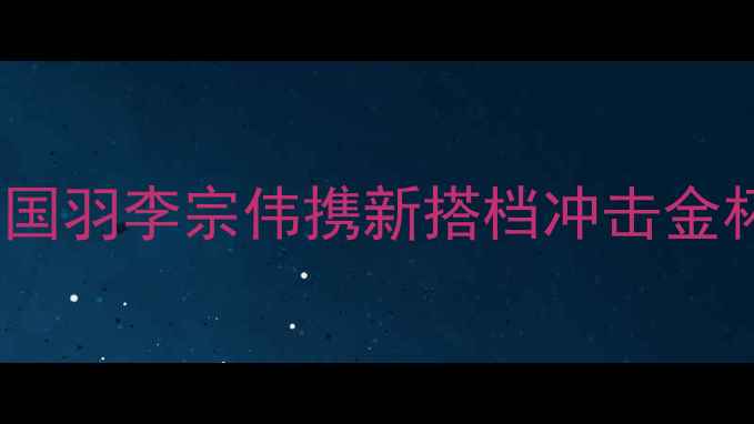 图片 瑞士羽毛球世锦赛男双决赛：国羽李宗伟携新搭档冲击金杯，林丹VS安赛龙谁能问鼎？1
