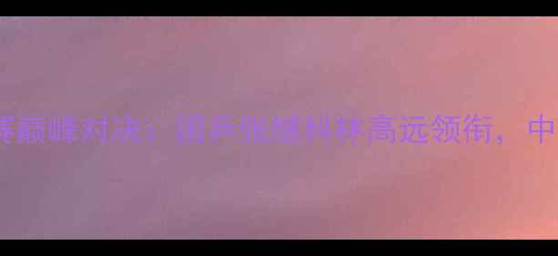 图片 男双乒乓球亚锦赛巅峰对决：国乒张继科林高远领衔，中日韩谁能问鼎？1