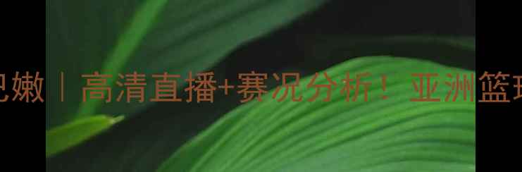 图片 男篮新西兰vs黎巴嫩｜高清直播+赛况分析！亚洲篮球焦点战前瞻🏀💥