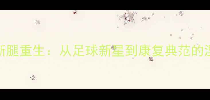 图片 登巴巴断腿重生：从足球新星到康复典范的涅槃之路