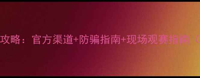 图片 看英超比赛购票全攻略：官方渠道+防骗指南+现场观赛指南（附购票平台对比）
