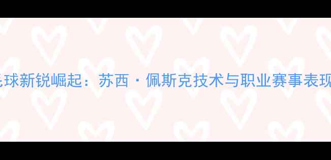 图片 美国羽毛球新锐崛起：苏西·佩斯克技术与职业赛事表现全记录2