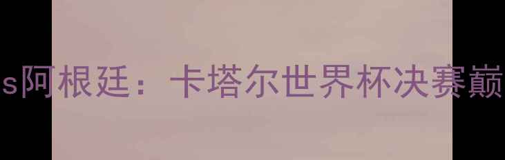 图片 美国队vs阿根廷：卡塔尔世界杯决赛巅峰对决2