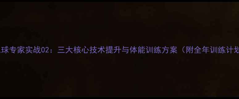 图片 羽毛球专家实战02：三大核心技术提升与体能训练方案（附全年训练计划）2