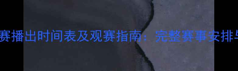 图片 羽毛球世锦赛播出时间表及观赛指南：完整赛事安排与直播平台1