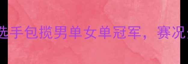 图片 羽毛球世锦赛：中国选手包揽男单女单冠军，赛况分析及精彩瞬间回顾1