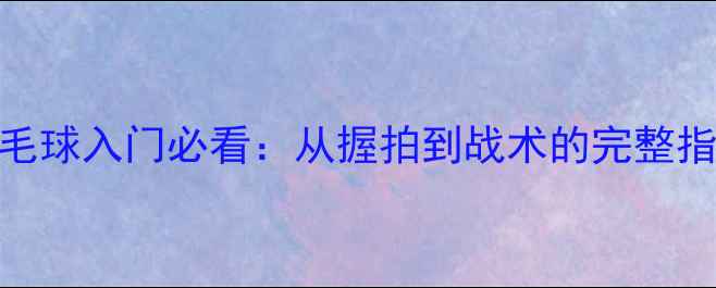 图片 羽毛球入门必看：从握拍到战术的完整指南
