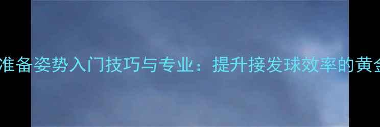 图片 羽毛球准备姿势入门技巧与专业：提升接发球效率的黄金法则2