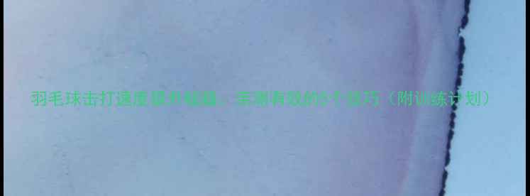图片 羽毛球击打速度提升秘籍：亲测有效的5个技巧（附训练计划）