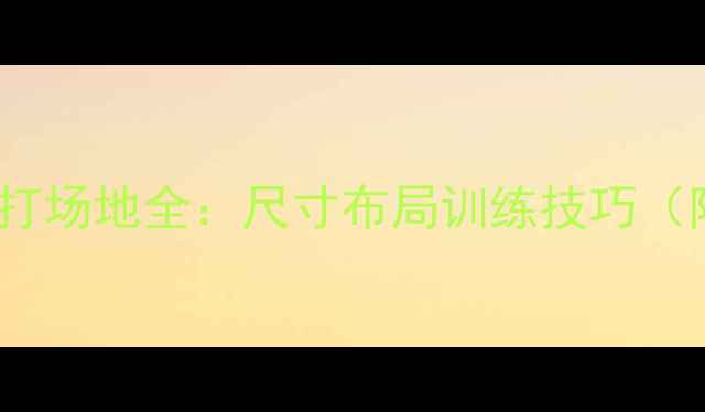 图片 羽毛球单打VS双打场地全：尺寸布局训练技巧（附场地对比图）1