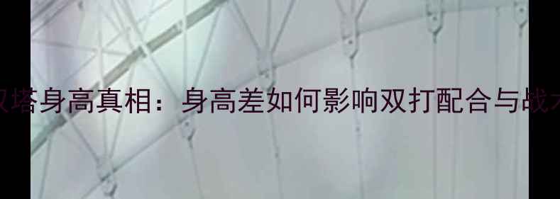 图片 羽毛球双塔身高真相：身高差如何影响双打配合与战术执行？