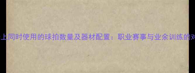 图片 羽毛球场上同时使用的球拍数量及器材配置：职业赛事与业余训练的对比研究1