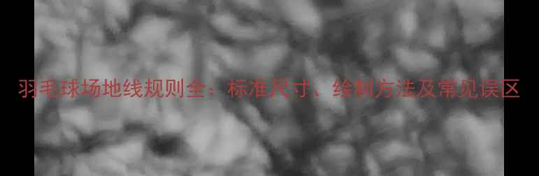 图片 羽毛球场地线规则全：标准尺寸、绘制方法及常见误区