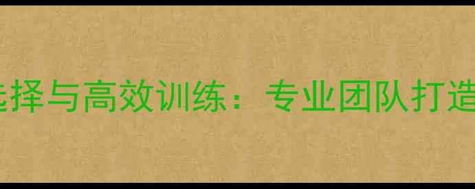 图片 羽毛球女单教练组如何科学选择与高效训练：专业团队打造冠军级选手的12个关键要素1
