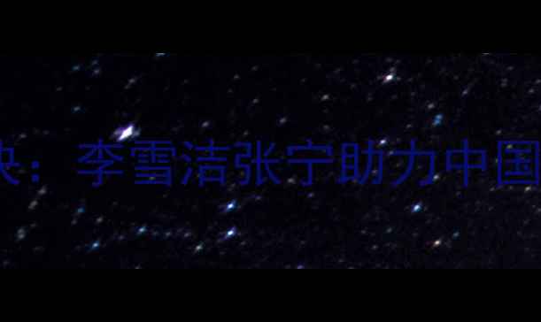 图片 羽毛球女双巅峰对决：李雪洁张宁助力中国队问鼎亚洲锦标赛1