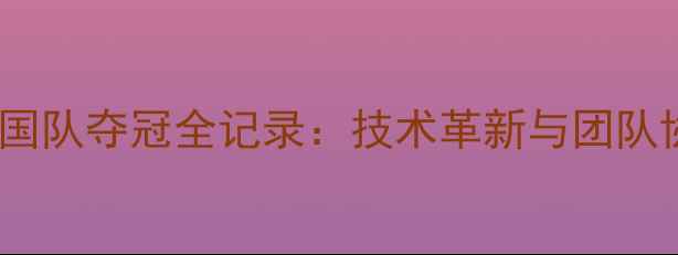 图片 羽毛球尤伯杯中国队夺冠全记录：技术革新与团队协作的巅峰对决1