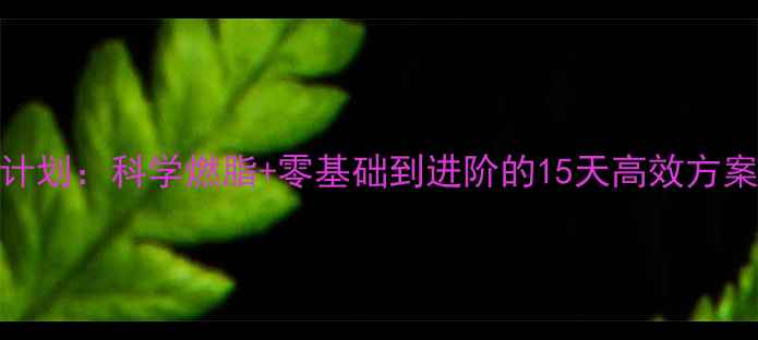 图片 羽毛球居家训练计划：科学燃脂+零基础到进阶的15天高效方案（附动作详解）