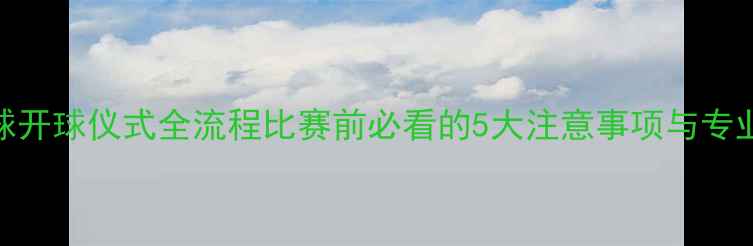 图片 羽毛球开球仪式全流程比赛前必看的5大注意事项与专业指南