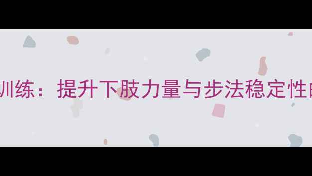 图片 羽毛球弓步训练：提升下肢力量与步法稳定性的科学教程1
