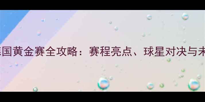 图片 羽毛球德国黄金赛全攻略：赛程亮点、球星对决与未来展望1