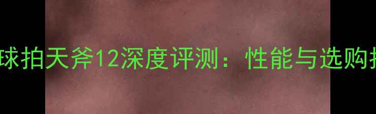 图片 羽毛球拍天斧12深度评测：性能与选购指南1